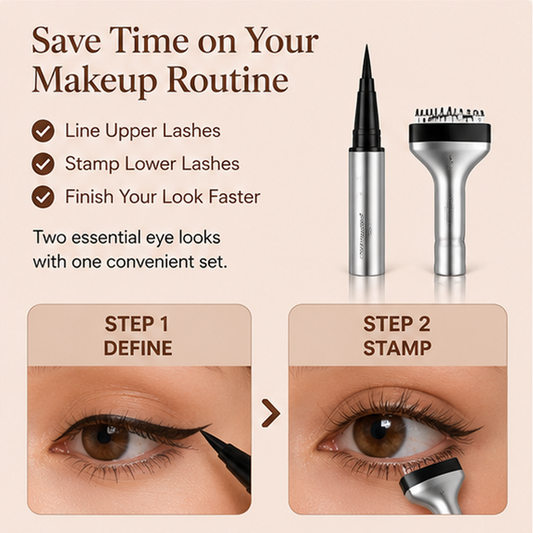 2-in-1 Eyeliner & Lower Eyelash Stamp Set