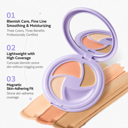 3-Color Full Coverage Concealer Palette