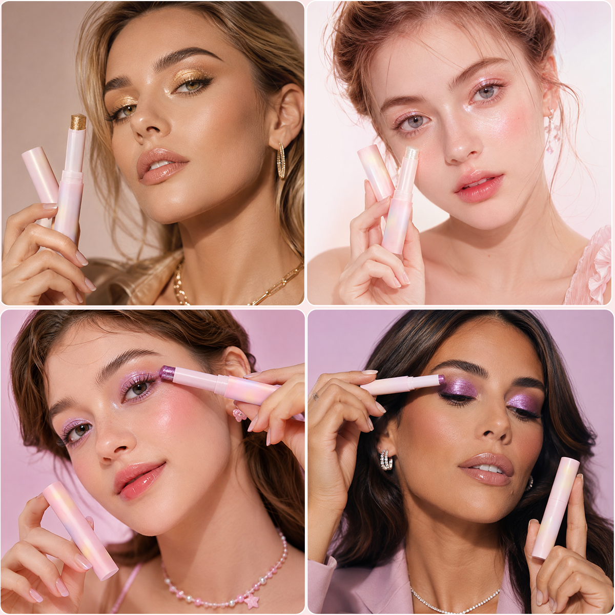 Shimmer Eyeshadow Stick with Brush