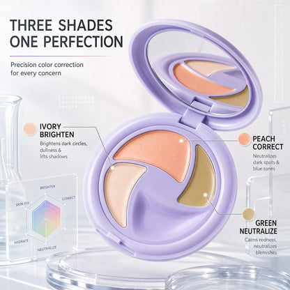 3-Color Full Coverage Concealer Palette
