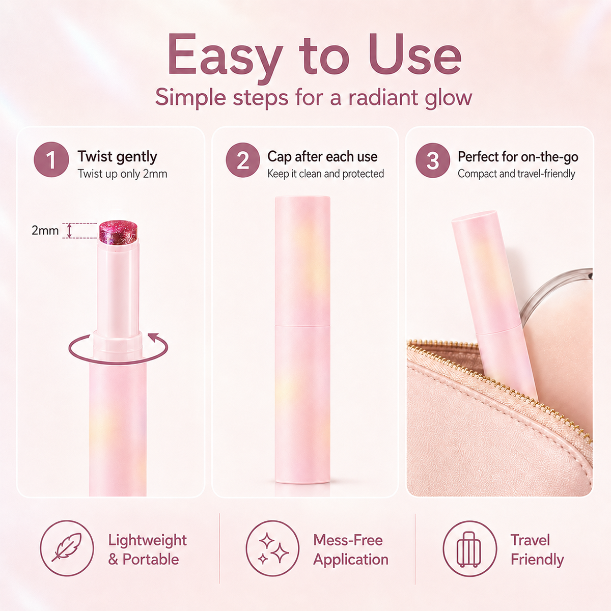 Shimmer Eyeshadow Stick with Brush