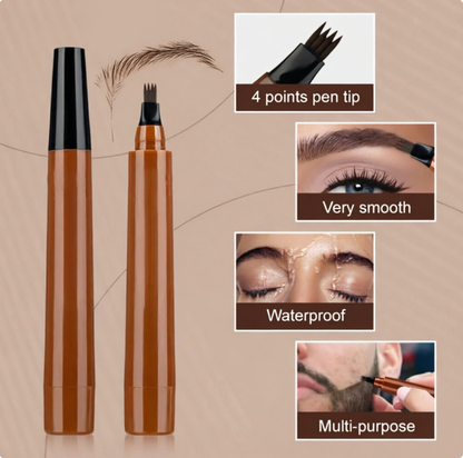 Waterproof Four-tip Beard and Eyebrow Pen✨