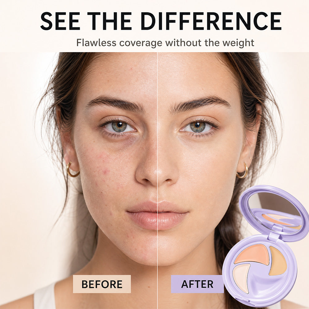 3-Color Full Coverage Concealer Palette