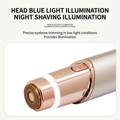 ✨2 in 1 facial & eyebrow hair trimmer for Women, Rechargeable Face Razor, Lip & Peach Fuzz Remover, Precision Eyebrow Shaper, Portable Painless Hair Removal Tool