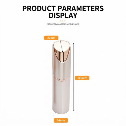 ✨2 in 1 facial & eyebrow hair trimmer for Women, Rechargeable Face Razor, Lip & Peach Fuzz Remover, Precision Eyebrow Shaper, Portable Painless Hair Removal Tool