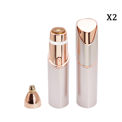 ✨2 in 1 facial & eyebrow hair trimmer for Women, Rechargeable Face Razor, Lip & Peach Fuzz Remover, Precision Eyebrow Shaper, Portable Painless Hair Removal Tool