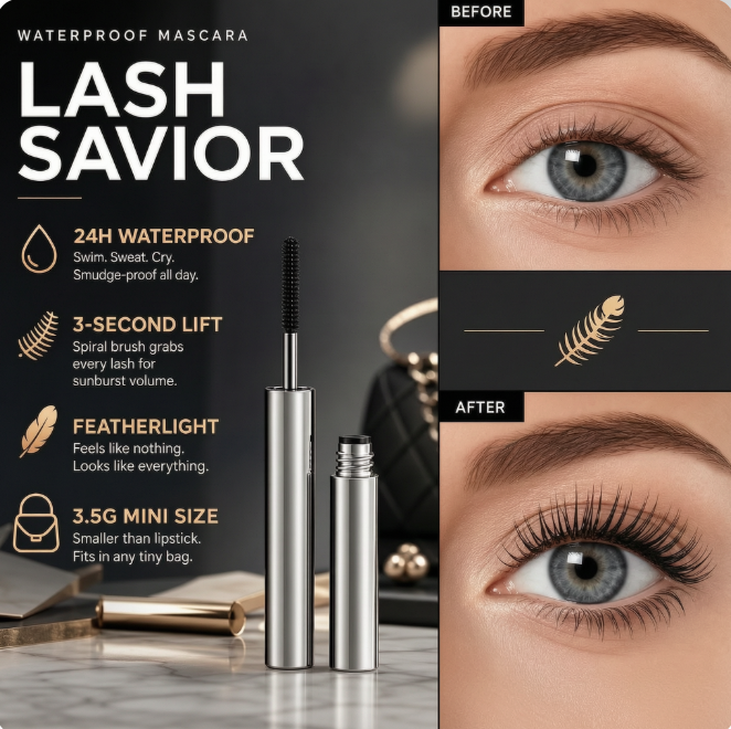 🎁✨ Waterproof Curling & Lengthening Mascara ✨