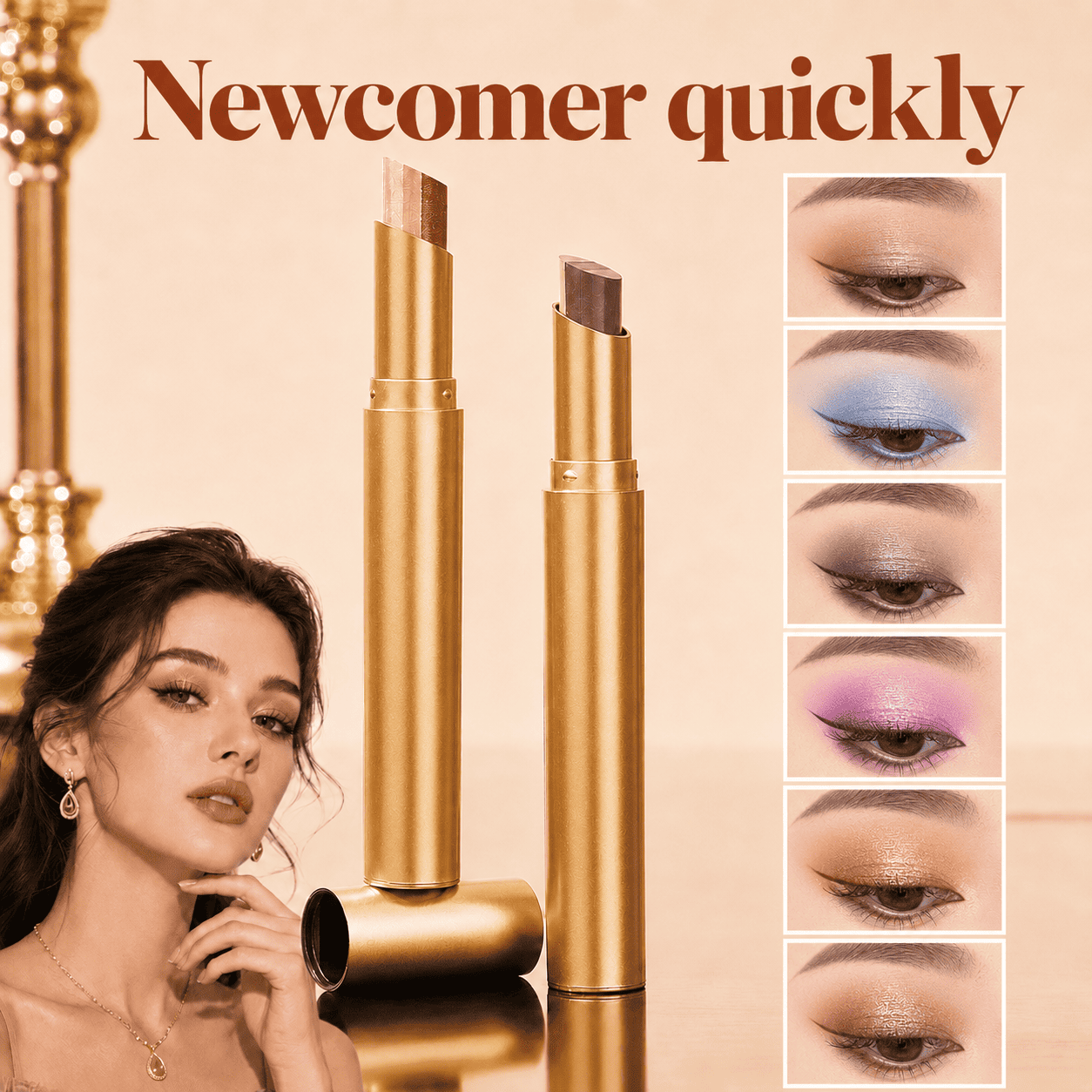 3 in 1 Easy Eyeshadow Stick suitable for Beginners