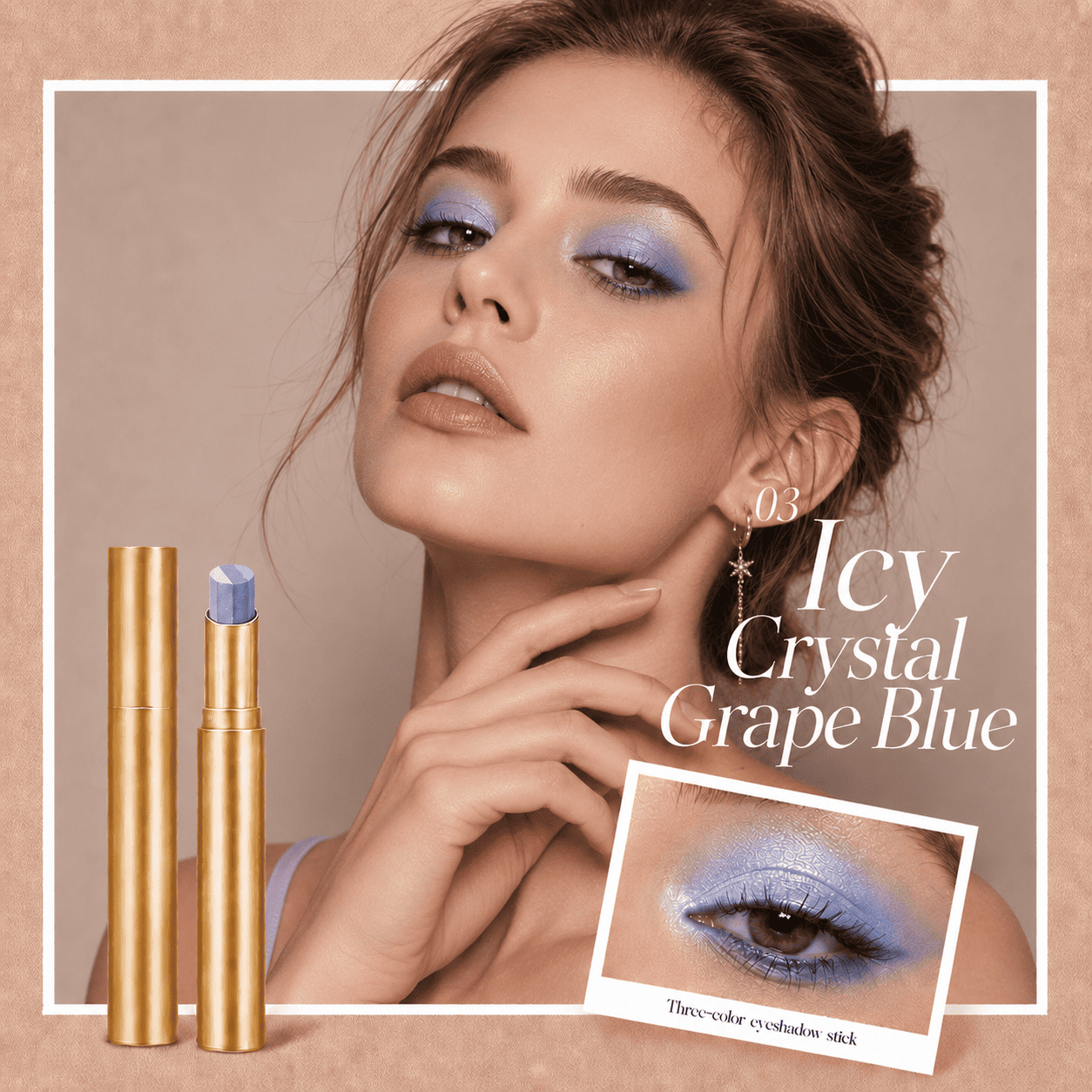 3 in 1 Easy Eyeshadow Stick suitable for Beginners