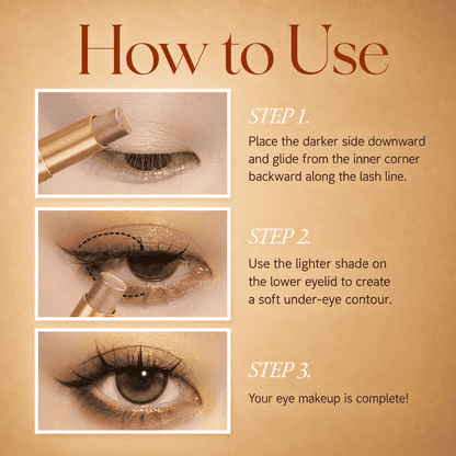 3 in 1 Easy Eyeshadow Stick suitable for Beginners