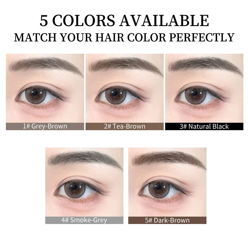 Professional Dual-Ended Eyebrow Pencil - Rotating Fine Tip for Precise Contouring - Natural Mist Matte Finish & Long-Lasting Pigment for Voluminous Brows