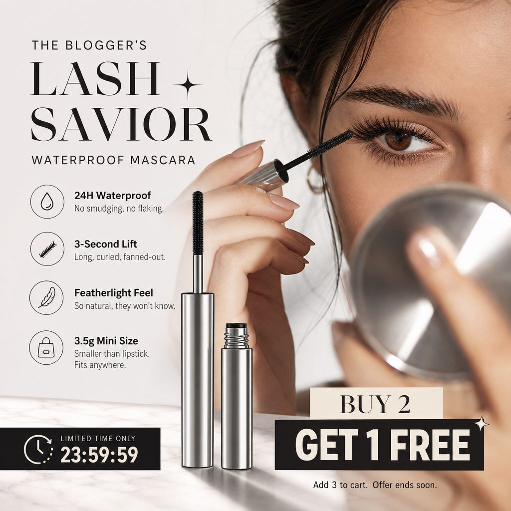 🎁✨ Waterproof Curling & Lengthening Mascara ✨